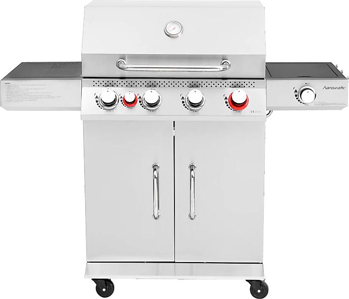 Hanseatic Gasgrill "Memphis", 19 kW Gesamtleistung, Infrarot-Heckbrenner, H günstig online kaufen