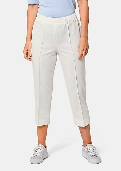 GOLDNER Caprihose Kurzgröße: Trageangenehme 7/8-Rippenhose günstig online kaufen