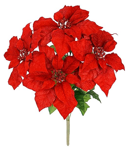 I.GE.A. Kunstblumenstrauß "Bouquet Poinsettia", Weihnachtsstern Christstern günstig online kaufen