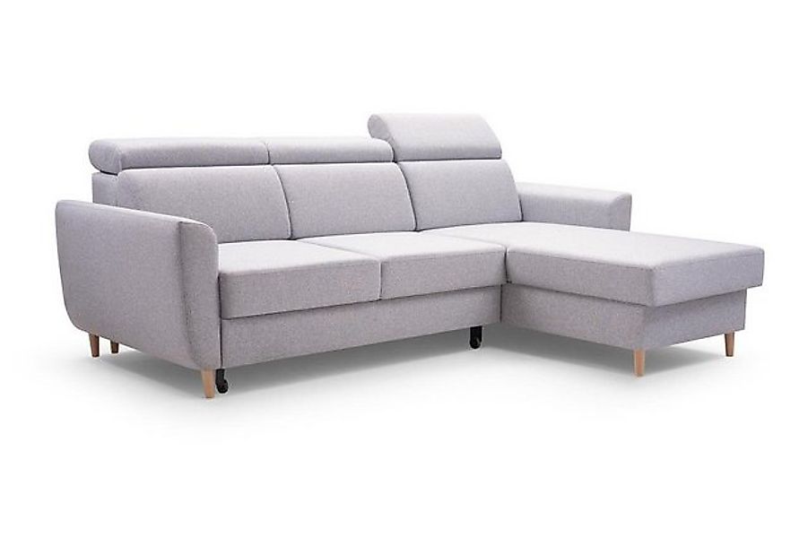 Beautysofa Ecksofa Modern Ecksofa GUSTAW Sofa Couch mit Schlaffunktion univ günstig online kaufen