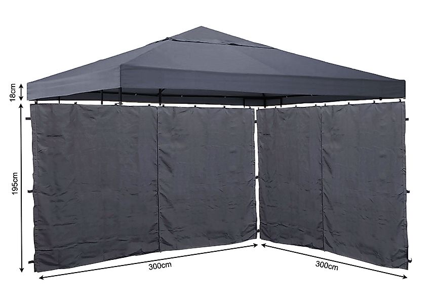 Quick Star Pavillon-Ersatzdach Ersatzdach und 2 günstig online kaufen