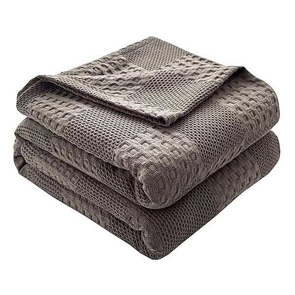 NUODWELL Tagesdecke Waffeloptik Tagesdecke,Extra weiche Baumwolldecke,Mehrz günstig online kaufen
