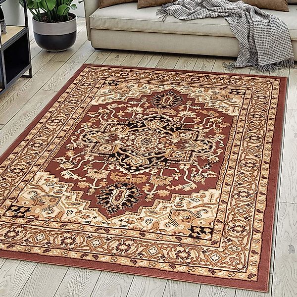 Mazovia Orientteppich DY-EUFRAT-Q011A-BLACK, 80x150, Orientalisch, Blumenmu günstig online kaufen
