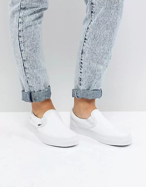 Vans – Sneaker zum Einschlüpfen in Weiß günstig online kaufen