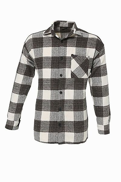 Megaman Jeans Flanellhemd Flanellhemd H-266 Flanellhemd Kariert Hemd Holzfä günstig online kaufen