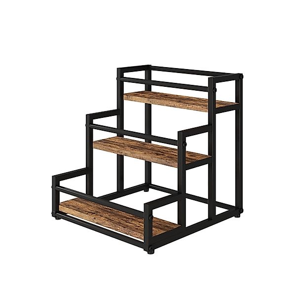 Vicco Küchenregal Fyrk Eiche Rustikal 33x34 cm mit 3 Offenen Fächern günstig online kaufen