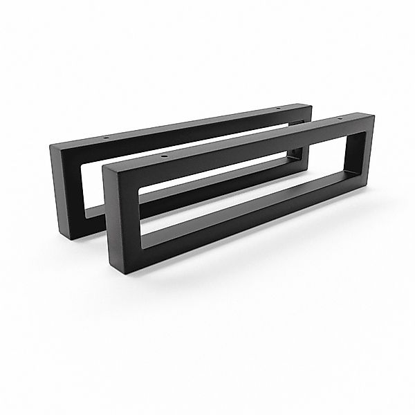 HEVVA Waschtischhalterung RHEIN 10 cm Hoch 40 cm Tief 2er Set Schwarz günstig online kaufen