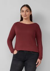 s.Oliver Langarmshirt T-Shirt Langarmshirt mit U-Boot-Ausschnitt günstig online kaufen