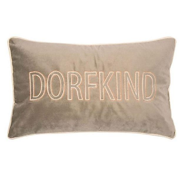 PAD Kissenhülle Kissenhülle Letters Dorfkind Orange Taupe (30x50cm) günstig online kaufen