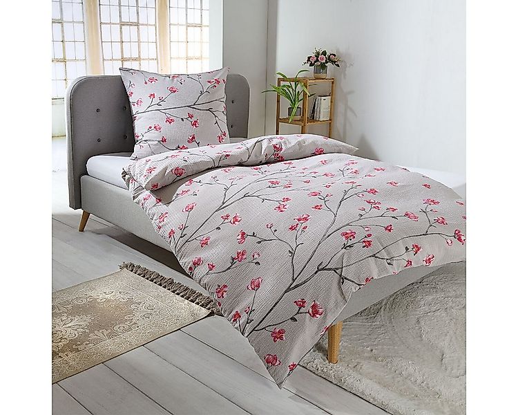 TRAUMSCHLAF Bettwäsche Melbourne, Seersucker, 2 teilig, ideale Sommerbettwä günstig online kaufen