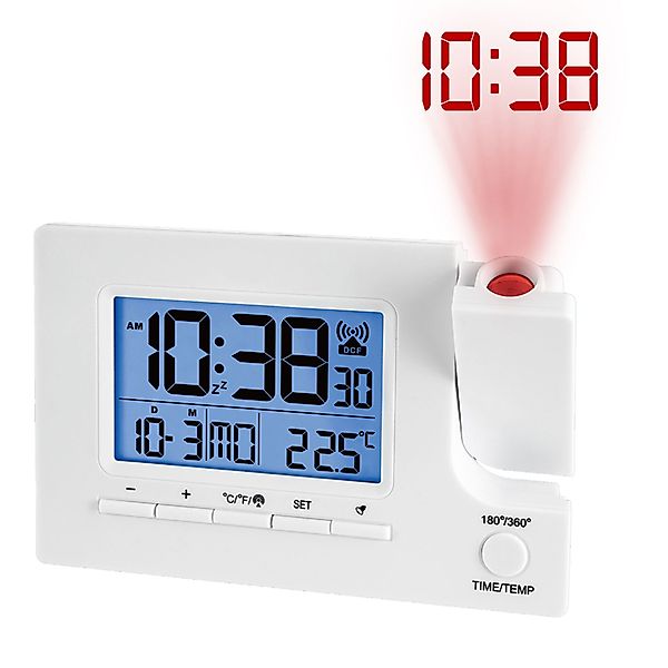 Miraval Funkwecker Funk-Projektionswecker Funkwecker Temperatur Funk-Projek günstig online kaufen