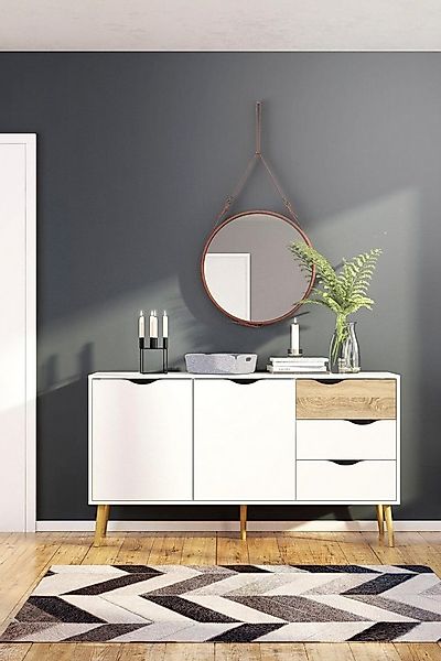 andas Sideboard Oslo Aufbewahrung, Schubladenschrank, Kommode mit 2 Türen, günstig online kaufen