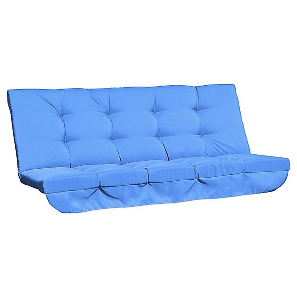 Sitzkissen blau Polyester B/H/L: ca. 100x8x170 cm günstig online kaufen