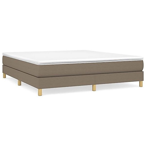 vidaXL Boxspringbett, Boxbett mit Matratze Taupe 160x200 cm Stoff günstig online kaufen