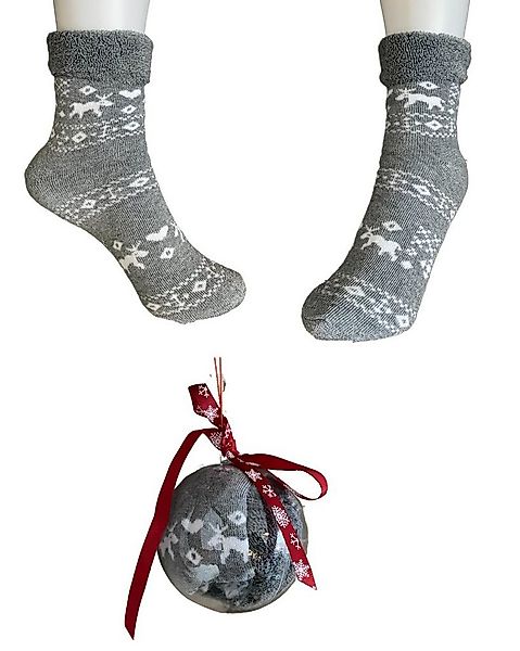 Rungassi Socken Weihnachts Herren Socken in Weihnachts Kugel Gr. 42-47 Moti günstig online kaufen