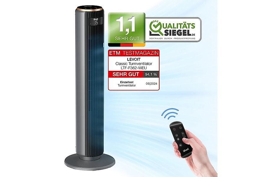 Levoit Turmventilator LTF-F362-AEUR Standventilator, Fernbedienung, Oszilla günstig online kaufen