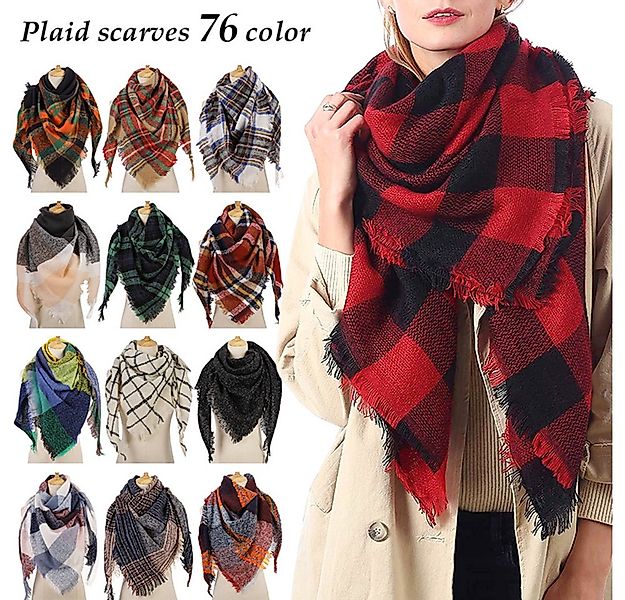 Blusmart Dreieckstuch Frauen Winter Schal Dreieck, (Herbst-Winter-Schal, Wi günstig online kaufen