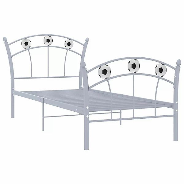 vidaXL Bett Einzelbett mit Fußball-Design Grau günstig online kaufen
