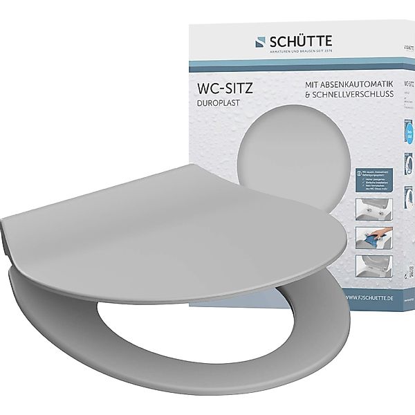 Schütte WC-Sitz SLIM, Duroplast, Absenkautomatik, Schnellverschluss, günstig online kaufen