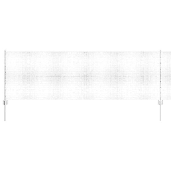 vidaXL Gartenzaun Zaun mit Pfosten Silber günstig online kaufen
