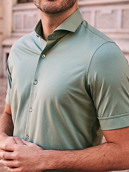 Suitable Shortsleeve Sorona Hemd Erik Grün - Größe 41 günstig online kaufen