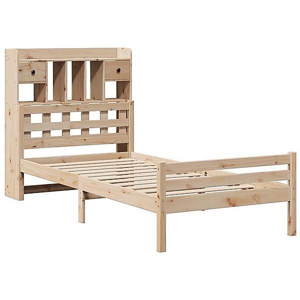 vidaXL Bett Bücherregalbett ohne Matratze 75x190 cm Massivholz Kiefer günstig online kaufen