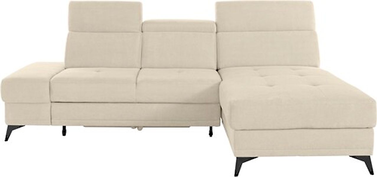 Home affaire Ecksofa »Cardiz L-Form« inkl.Kopfteilverstellung und Federkern günstig online kaufen