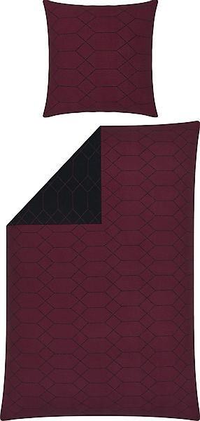 REDBEST Bettwäsche Wendebettwäsche, Biber, Grafik günstig online kaufen