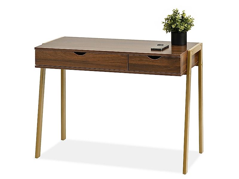 Compleo Schreibtisch mit 2 Schubladen, Modern und geräumig LUNDS günstig online kaufen