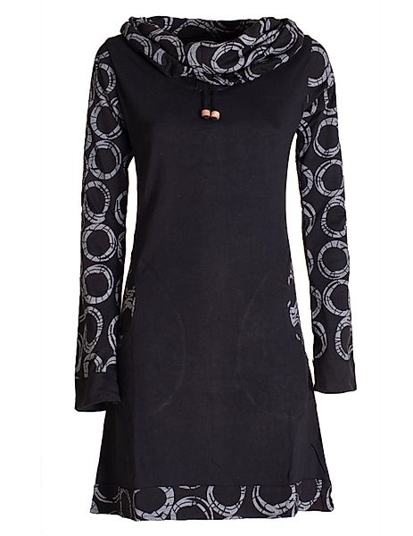 Vishes Jerseykleid Langarm Kleid Schal-Kleid Winterkleider günstig online kaufen