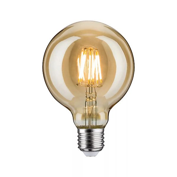Paulmann "1879 Filament 230V LED Globe G95 E27 450lm 6W 1700K dimmbar Gold" günstig online kaufen