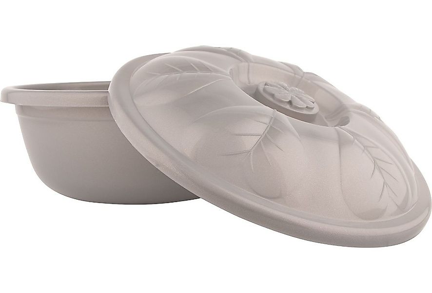 Dekonaz Aufbewahrungsbox Graues Teigbecken mit Deckel, 16,5 Liter günstig online kaufen