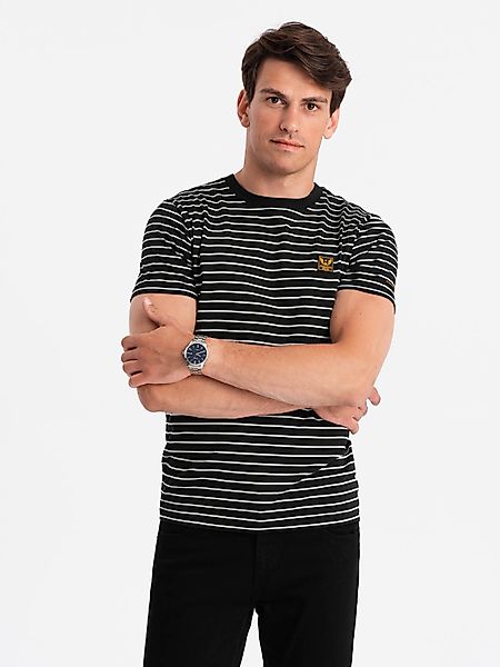 OMBRE T-Shirt Gestreiftes Herren-T-Shirt günstig online kaufen