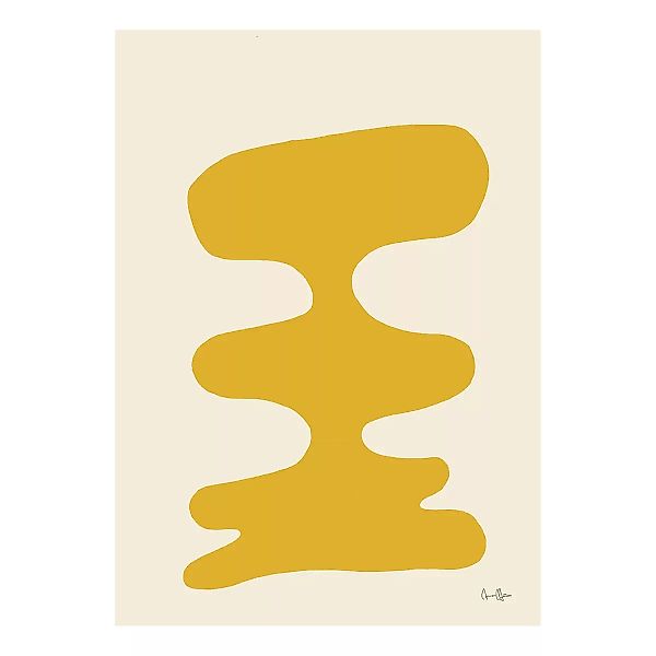 Paper Collective - Soft Yellow Kunstdruck 30x40cm - beige, gelb/BxH 30x40cm günstig online kaufen