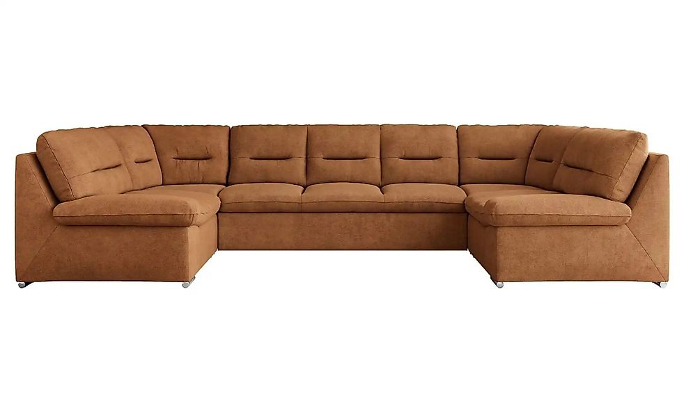 Wohnlandschaft mit Schlaffunktion Comodo ¦ orange ¦ Maße (cm): B: 340 H: 93 günstig online kaufen