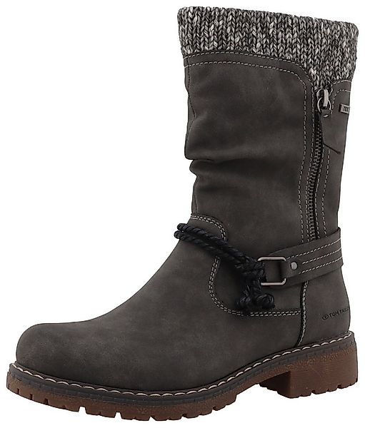 TOM TAILOR Stiefel, Blockabsatz, Kurzstiefel in Bequemweite G (weit) günstig online kaufen