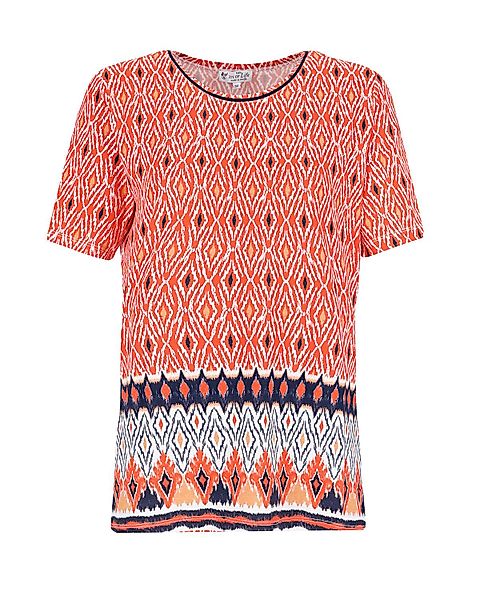 Hajo Blusenshirt Shirt 1/2 Arm Ikat-Print günstig online kaufen