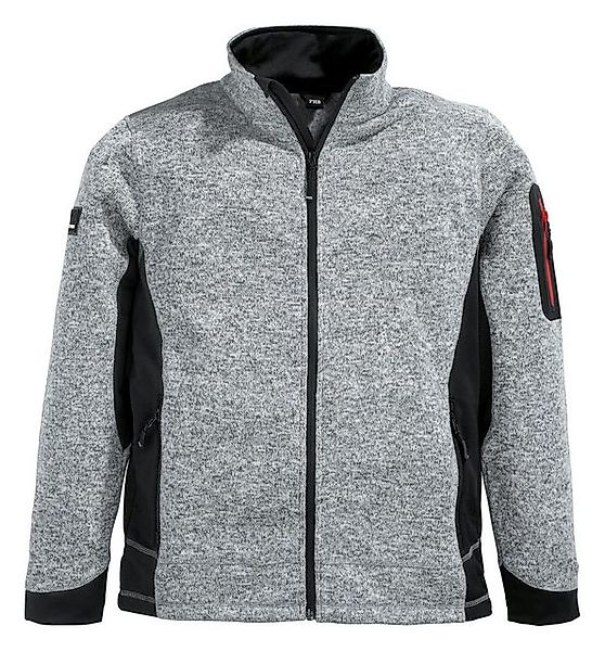 FHB Fleecejacke Strickjacke Christoph 280 g/qm Größe XL grau / schwarz günstig online kaufen