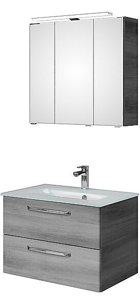 Saphir Badmöbel-Set »Trentino 2-teilig Glas-Waschtisch, Spiegelschrank mit günstig online kaufen