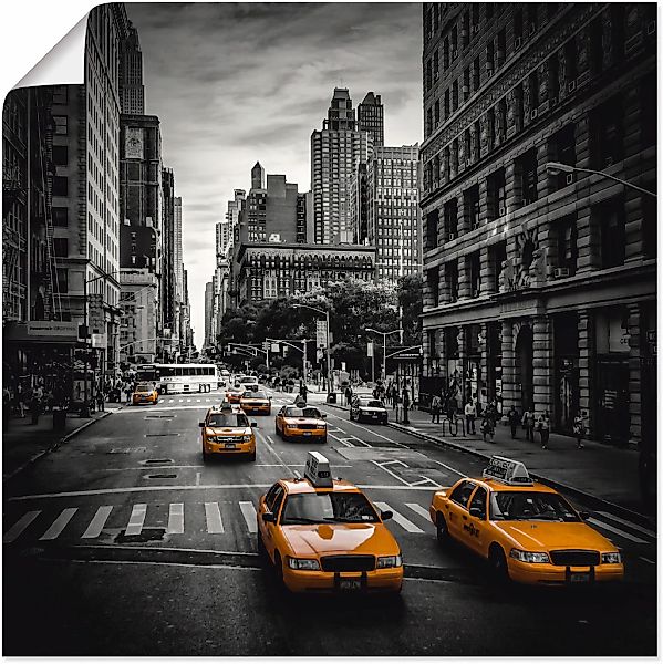 Artland Wandbild "New York City Verkehr 5th Avenue" Amerika 1 Stk. tlg. ohn günstig online kaufen