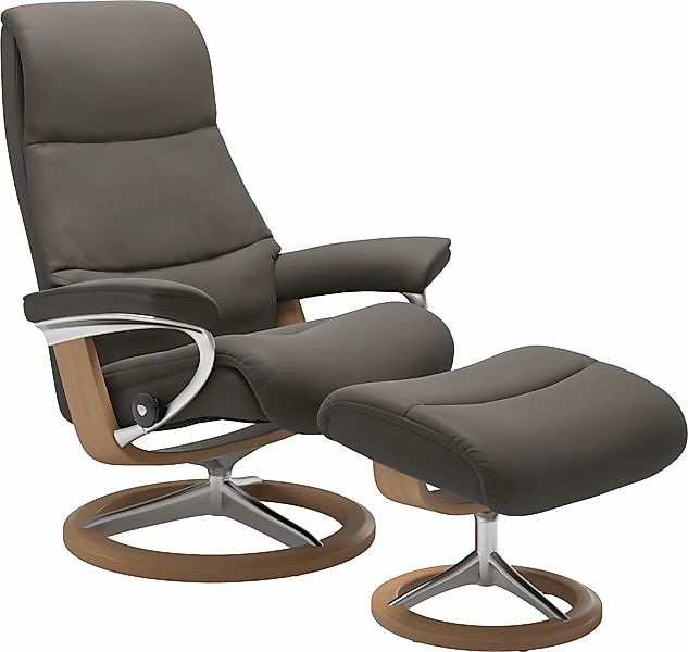 Stressless "View" Set, Relaxsessel mit Hocker, mit Signature Base, Größe S, günstig online kaufen