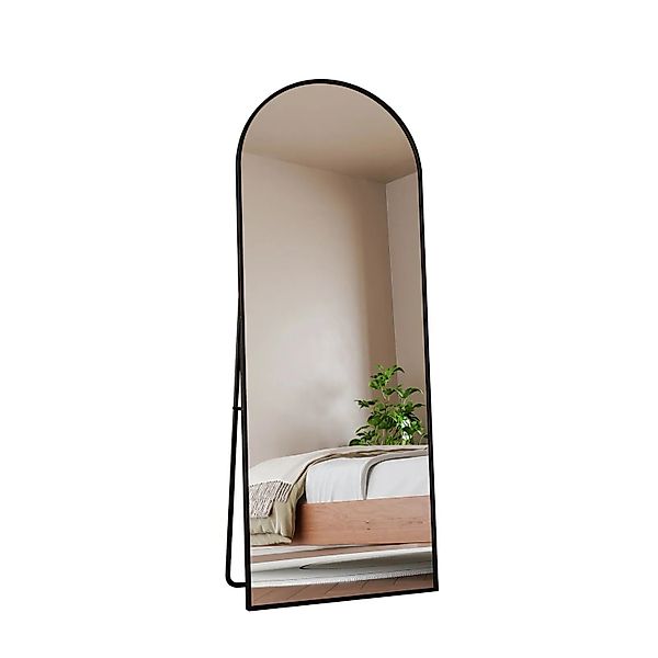 PXloue Standspiegel 162x53cm Arched mit Metallrahmen für Schlafzimmer Schwa günstig online kaufen