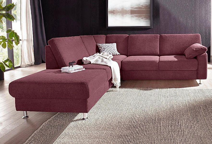 sit&more Ecksofa Belfort L-Form, wahlweise mit Vorziehsitz und Bettkasten günstig online kaufen
