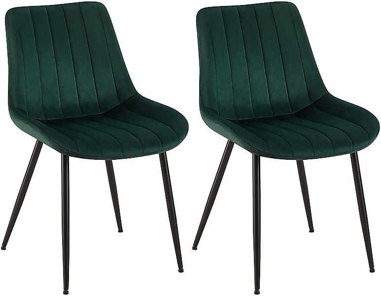 CLP Esszimmerstuhl Rahden Samt (2er Set), günstig online kaufen