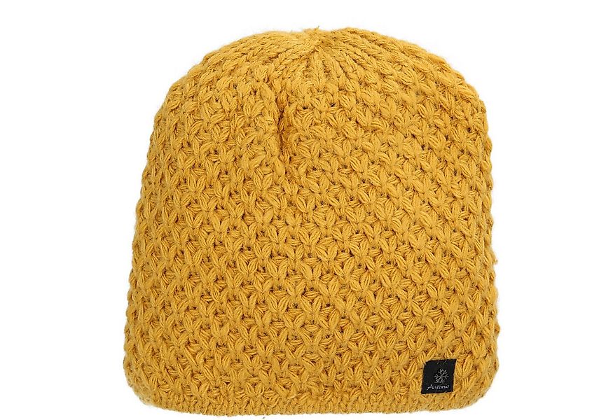 Antonio Strickmütze Antonio Damen Winter Strickmütze Beanie yellow (1-St) günstig online kaufen