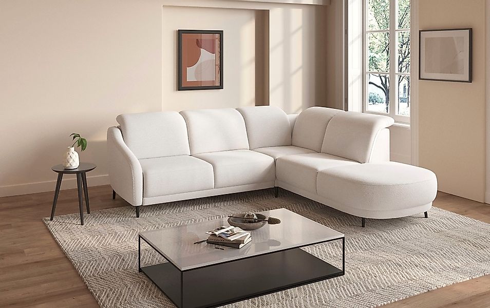 sit&more Ecksofa »Blues L-Form«, wahlweise mit Klapptisch und USB günstig online kaufen