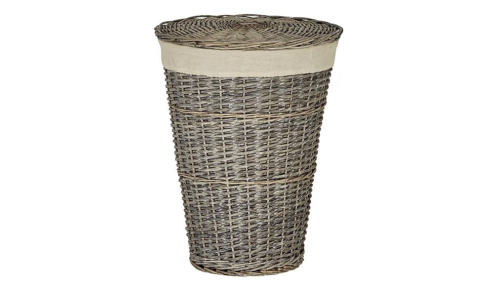Wäschekorb mit Deckel - braun - Weide, Baumwolle - 57 cm - Sconto günstig online kaufen