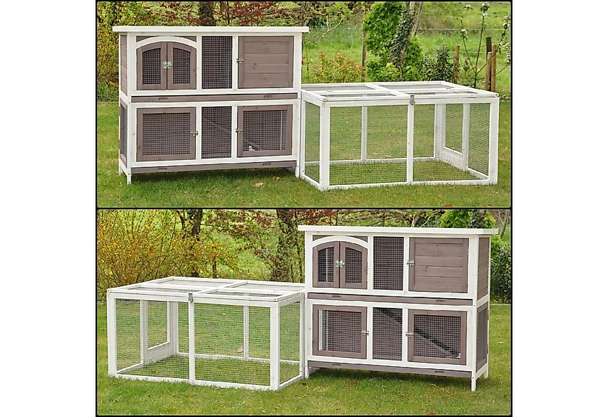 nanook Kleintierkäfig XXL Hasenstall Freigehege Kombination günstig online kaufen