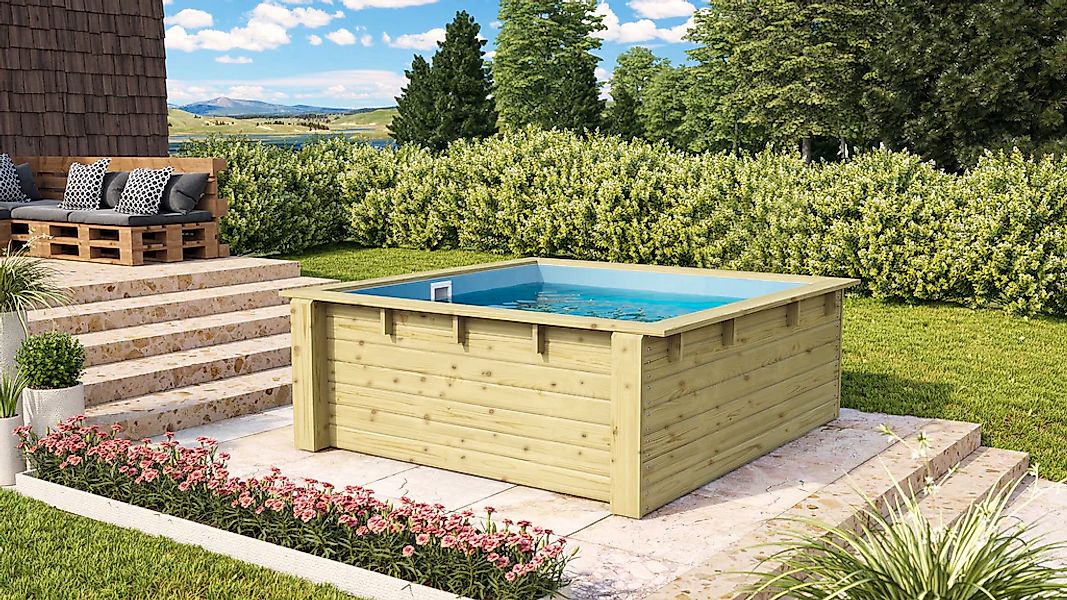 Karibu Rechteckpool Minipool L220 x B günstig online kaufen