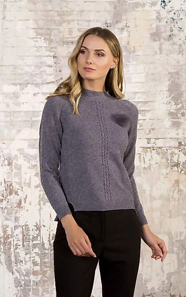 Passioni Strickpullover Turtleneck Pullover mit Glitzerstreifen und Mini Bo günstig online kaufen